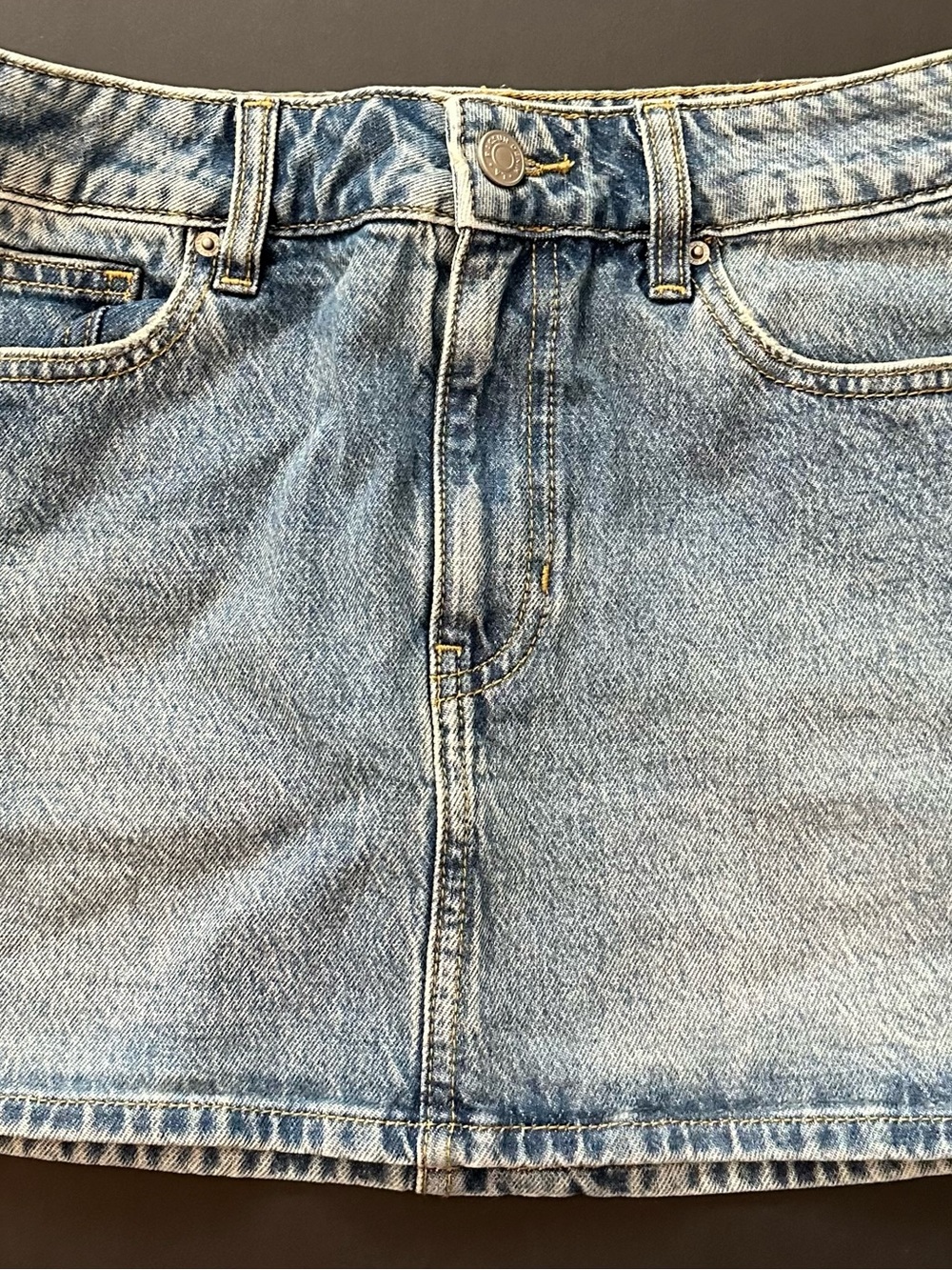 PacSun Light Blue Straight Denim Skirt